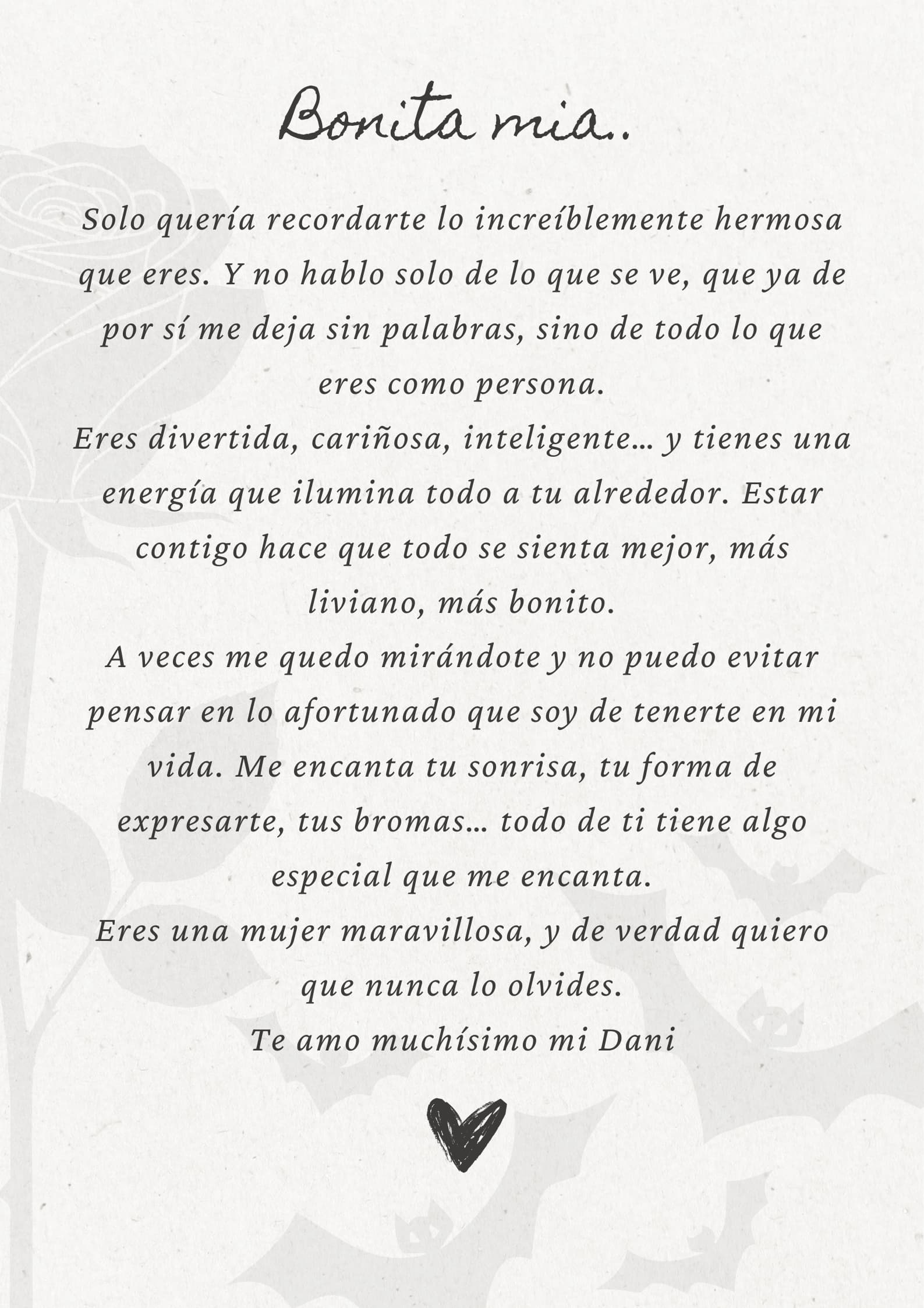Un pensamiento tuyo