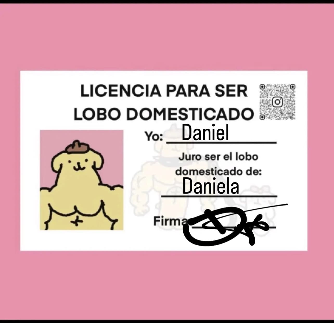 Licencia de lobo domesticado